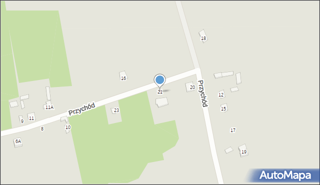 Brok, Przychód, 21, mapa Brok