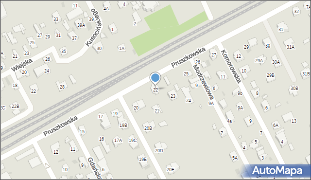 Brwinów, Pruszkowska, 22, mapa Brwinów