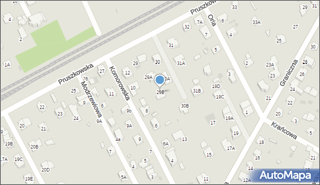 Brwinów, Pruszkowska, 29B, mapa Brwinów