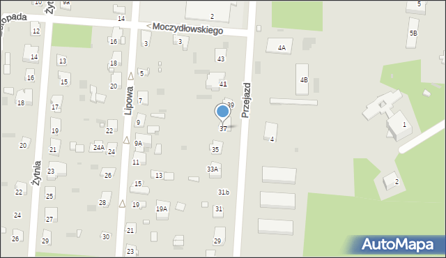 Brwinów, Przejazd, 37, mapa Brwinów