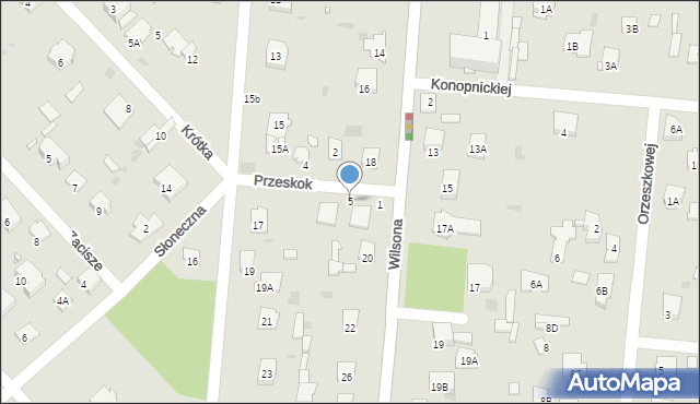 Brwinów, Przeskok, 5, mapa Brwinów