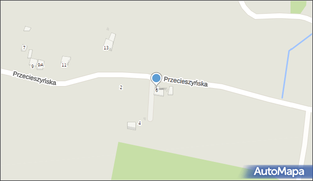 Brzeszcze, Przecieszyńska, 6, mapa Brzeszcze