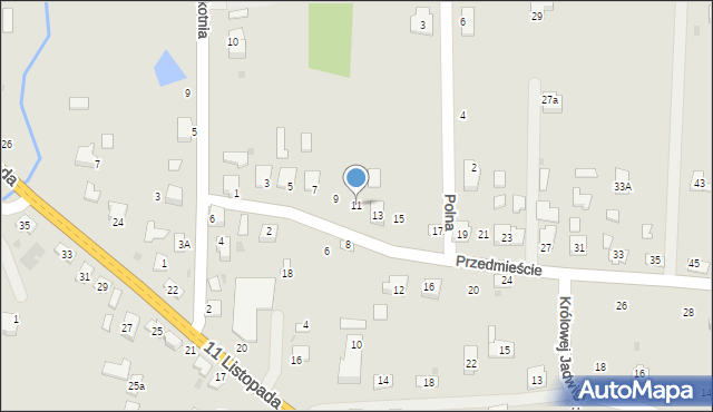 Brzostek, Przedmieście, 11, mapa Brzostek