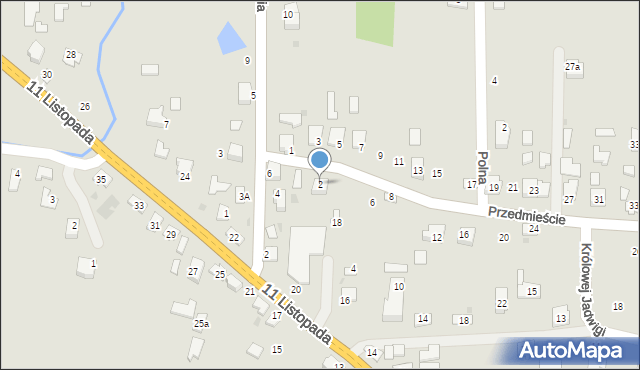 Brzostek, Przedmieście, 2, mapa Brzostek