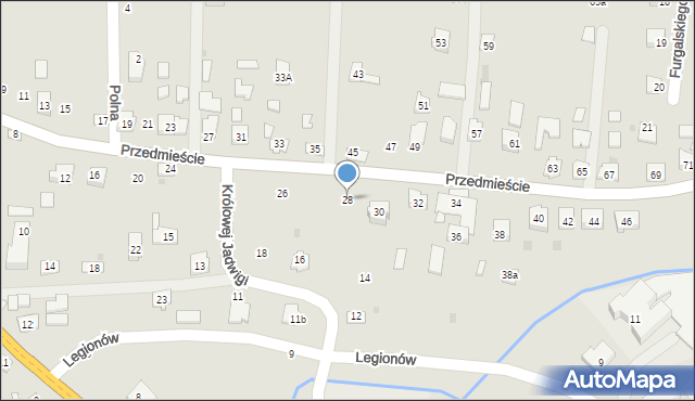 Brzostek, Przedmieście, 28, mapa Brzostek