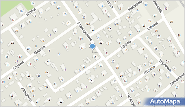 Brzoza, Przemysłowa, 15a, mapa Brzoza