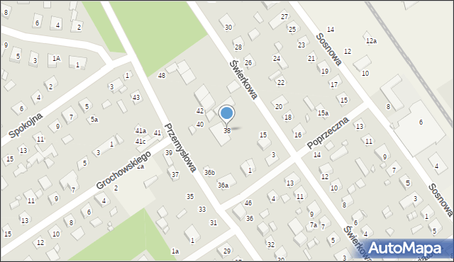 Brzoza, Przemysłowa, 38, mapa Brzoza