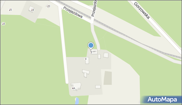 Brzozowiec, Przejazdowa, 3, mapa Brzozowiec