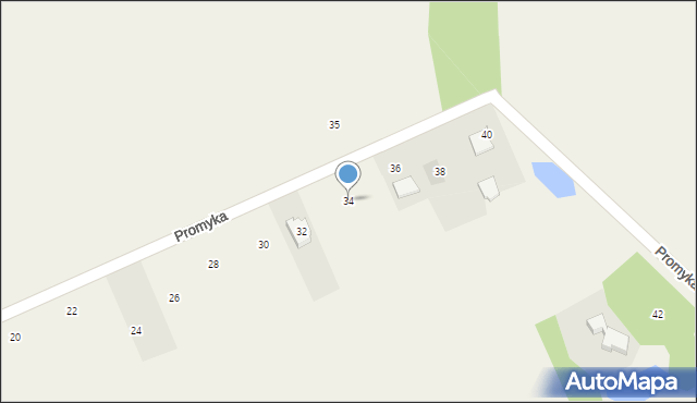Brzozówka, Promyka, 34, mapa Brzozówka