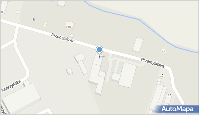 Buk, Przemysłowa, 9, mapa Buk