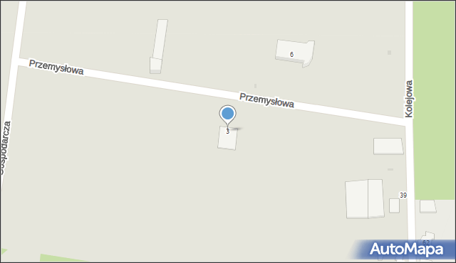 Bukowno, Przemysłowa, 3, mapa Bukowno