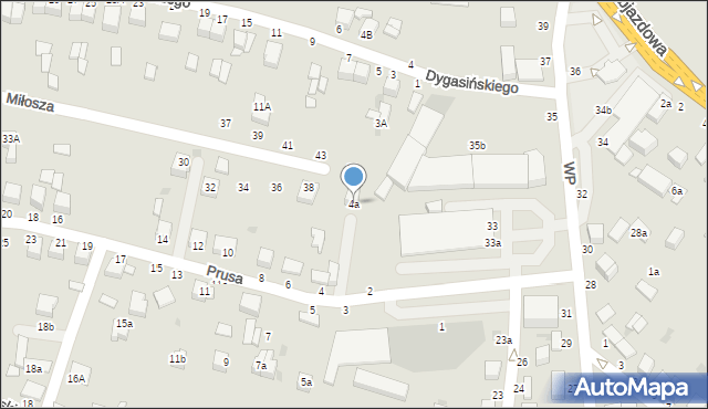 Busko-Zdrój, Prusa Bolesława, 4a, mapa Busko-Zdrój