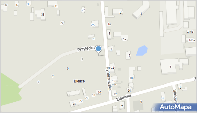 Bydgoszcz, Przyłęcka, 1, mapa Bydgoszczy