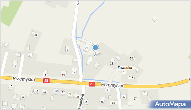 Bykowce, Przemyska, 21, mapa Bykowce