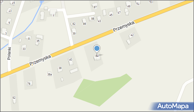 Bykowce, Przemyska, 84, mapa Bykowce