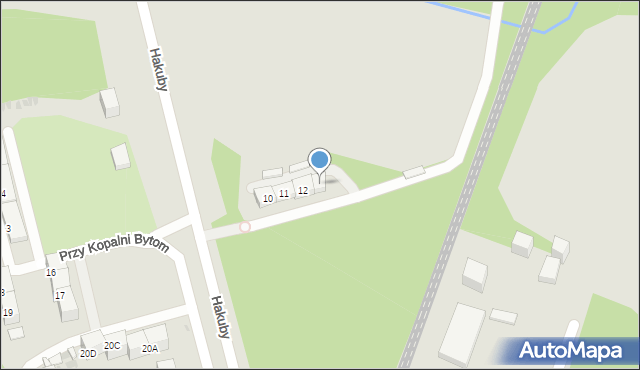 Bytom, Przy Kopalni Bytom, 13, mapa Bytomia