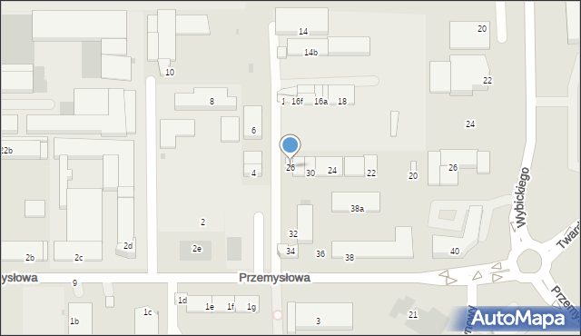 Bytów, Przemysłowa, 26, mapa Bytów