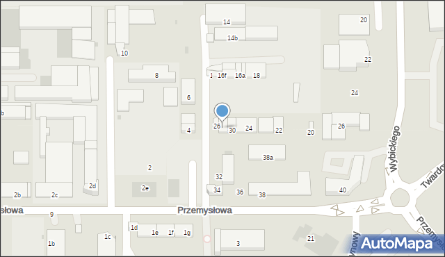 Bytów, Przemysłowa, 28, mapa Bytów