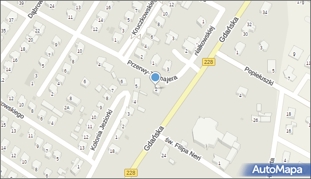 Bytów, Przerwy-Tetmajera Kazimierza, 2, mapa Bytów