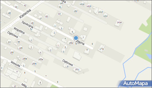 Cedzyna, Przyjazna, 6, mapa Cedzyna