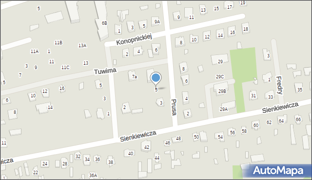 Cegłów, Prusa Bolesława, 5, mapa Cegłów