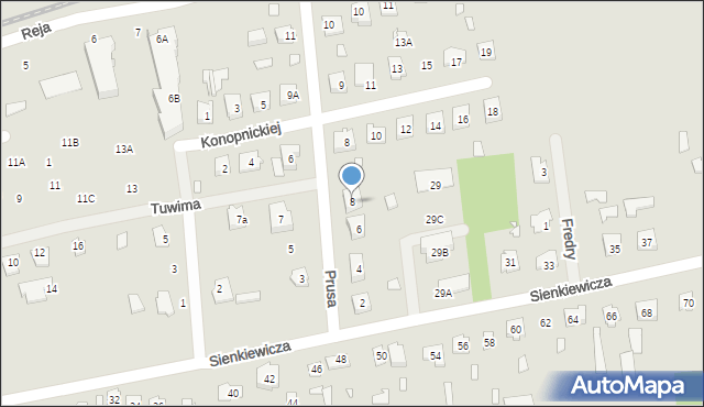 Cegłów, Prusa Bolesława, 8, mapa Cegłów