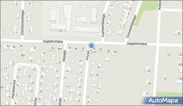 Chełm, Prusa Bolesława, 1, mapa Chełma