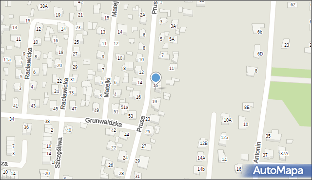 Chełm, Prusa Bolesława, 17, mapa Chełma