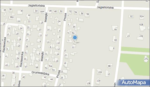 Chełm, Prusa Bolesława, 9, mapa Chełma