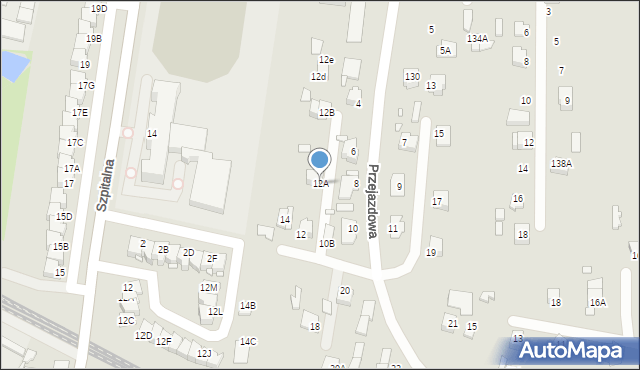 Chełm, Przejazdowa, 12A, mapa Chełma