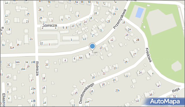 Chełm, Przemysłowa, 8A, mapa Chełma