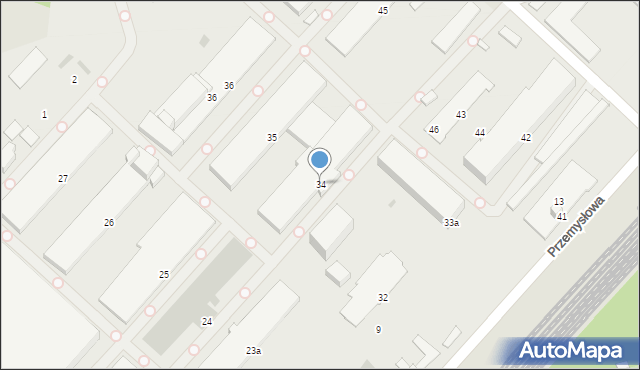 Chełmek, Przemysłowa, 34, mapa Chełmek
