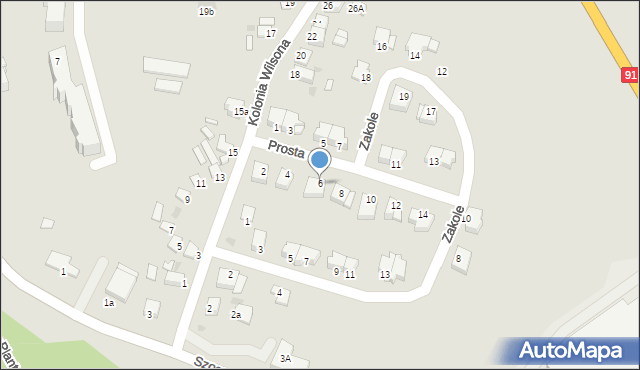 Chełmno, Prosta, 6, mapa Chełmno