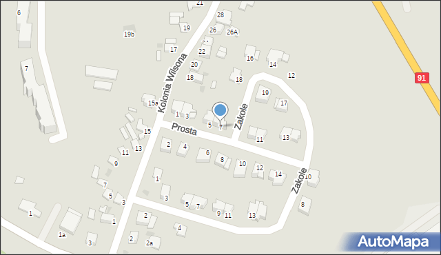 Chełmno, Prosta, 7, mapa Chełmno