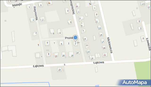 Choczewo, Prusa, 1, mapa Choczewo