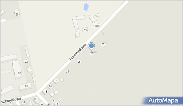 Chodecz, Przemysłowa, 18, mapa Chodecz