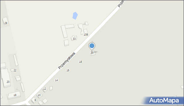 Chodecz, Przemysłowa, 20, mapa Chodecz