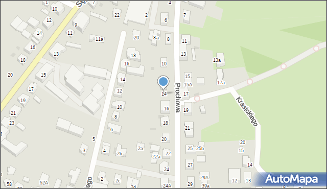 Chojnice, Prochowa, 14, mapa Chojnic