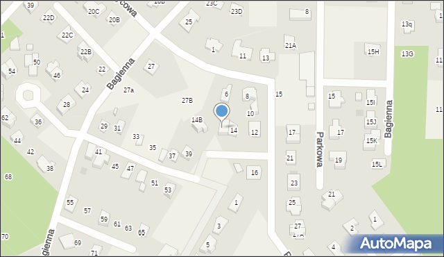 Chotomów, Promienna, 14A, mapa Chotomów