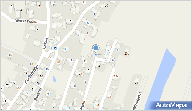 Chróścice, Prusa, 9, mapa Chróścice