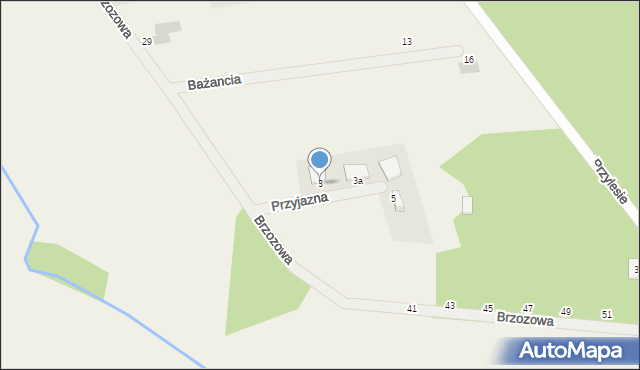 Chrząstawa Wielka, Przyjazna, 3, mapa Chrząstawa Wielka