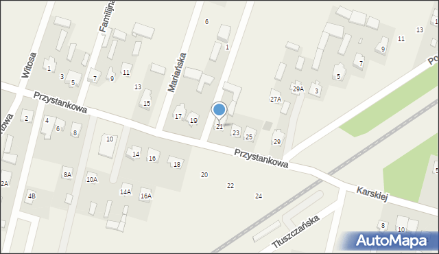 Chrzęsne, Przystankowa, 21, mapa Chrzęsne