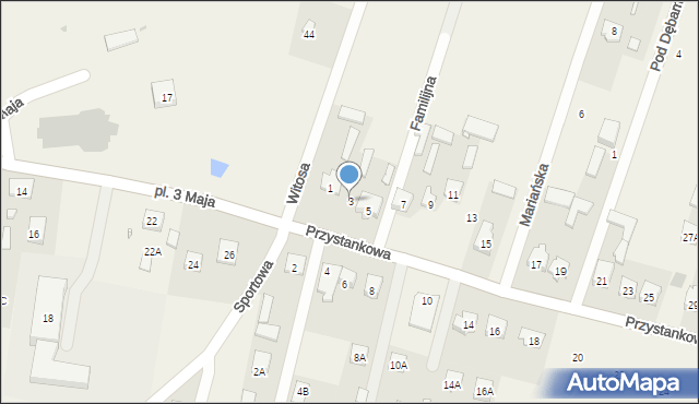 Chrzęsne, Przystankowa, 3, mapa Chrzęsne