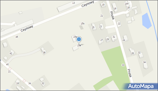 Chwaszczyno, Prusa, 15e, mapa Chwaszczyno