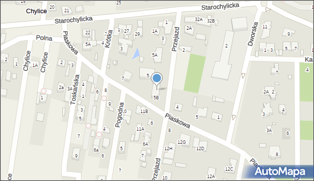 Chylice, Przejazd, 5C, mapa Chylice