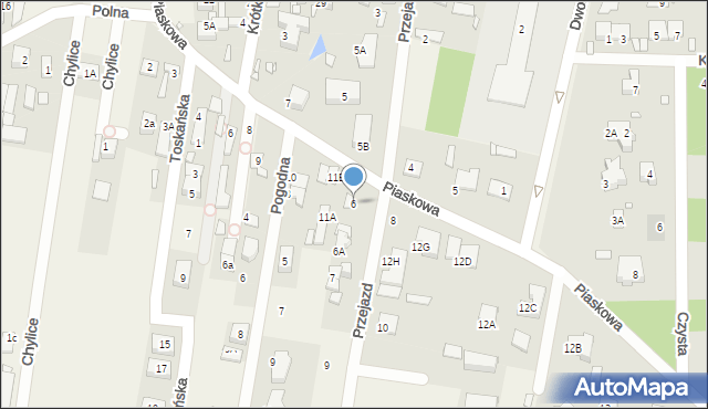 Chylice, Przejazd, 6, mapa Chylice