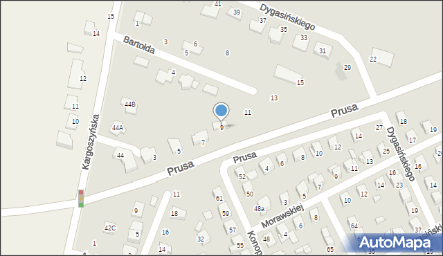 Ciechanów, Prusa Bolesława, 9, mapa Ciechanów