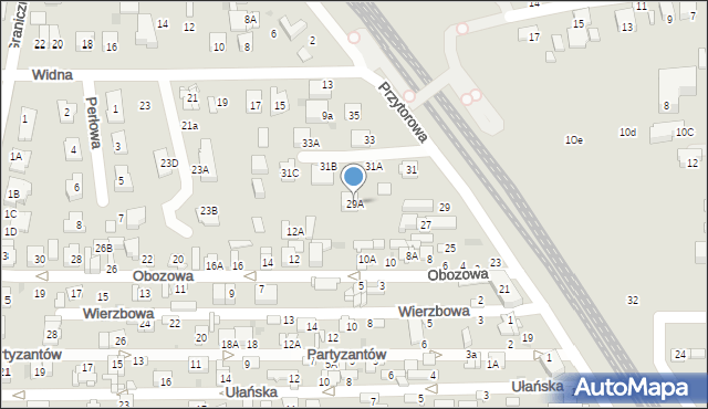 Ciechanów, Przytorowa, 29A, mapa Ciechanów