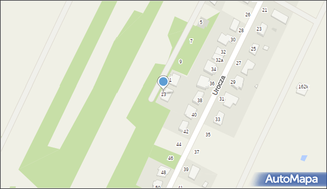 Ciemne, Przyjemna, 13, mapa Ciemne