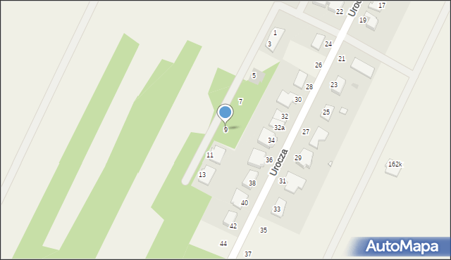 Ciemne, Przyjemna, 9, mapa Ciemne